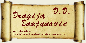 Dragija Damjanović vizit kartica